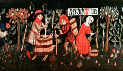 The Labours of the Months, from Alsace, mid 15th century by French School